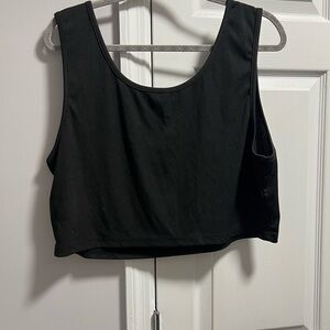SHEIN Classic Black Crop Top